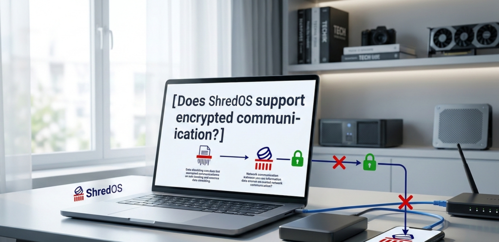 Does ShredOS support encrypted communication